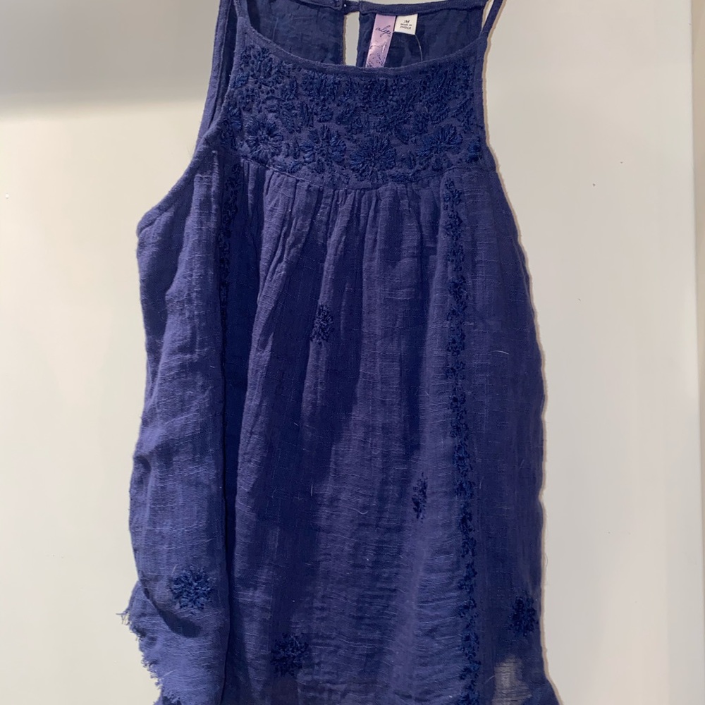Blue francescas tank top